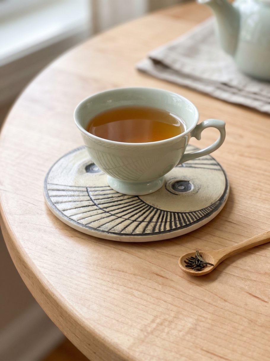 POSAVASOS Y BANDEJITA BANDEJITA YING YAN